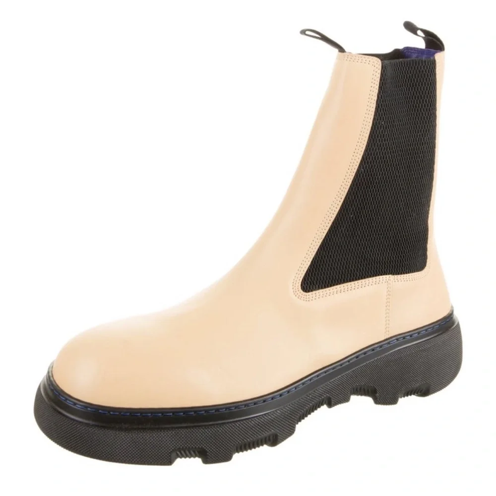 Burberry Leather Chelsea Boots - Picture 2 of 5